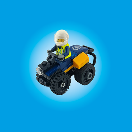 Mix-Up-Build Mini-Police-Dragster